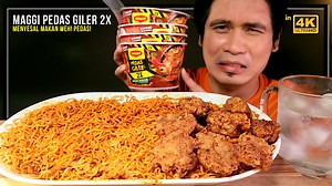 380K views · 11K reactions | 4 bungkus MAGGI PEDAS GILER 2X SPICY!...