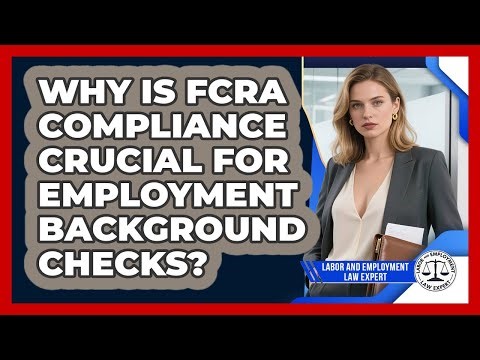 Why Is FCRA Compliance Crucial For Employment Background Checks? - Labor and Employment Law Expert