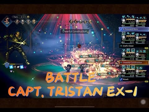OCTOPATH TRAVELER COTC : BATTLE CAPT. TRISTAN EX-1, 28 TURN (FREE TO PLAY)