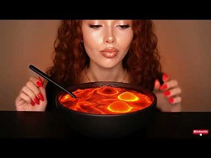 Eating Lava! AI Mukbang ASMR | Satisfying Molten Food Sounds