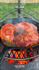 Cowboy Crust Ribeye | Over The Fire Cooking by Derek Wolf