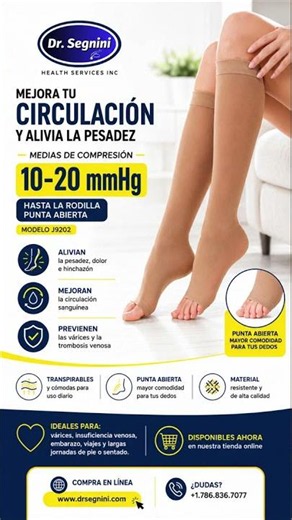 🧦 ¿Sabías que las medias de compresión pueden ayudar a mejorar la circulación?