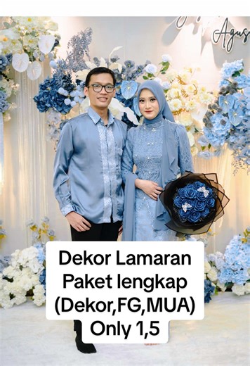 Dekor Lamaran Paket 1,5 (Dekor,FG,MUA) 📌Dekorasi 3-4M 📌Ring backdrob/Papan 📌Lighting 📌karpet 📌inisial Nama 📌Bantalan duduk/ Kursi tifany 📌standing 📌Artificial flower ⛔FREE SEWA Ring Box cincin & HANDBOUKET ⛔FREE Welcome sign ❇️Note : Jika lokasi jauh ada tambahan transport 🙏 ✅ Kami juga menyediakan 📷 Jasa Foto File only edit unlimited shoot 💄 Makeup 🔊 Paket Sound System untuk segala acara INFO LEBIH LANJUT 📱0895710008500 #dekorlamaranponorogo #lamaranponorogo #dekortunanganponorogo 