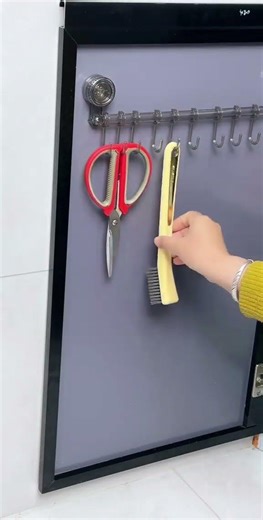 Smart Kitchen Storage Hack | Cabinet Door Hook Organizer