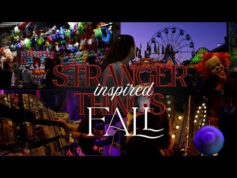 🎡🛼📼 Cozy Fall Vlog | Roller Skating, Fair Rides & 80s Nostalgia – Stranger Things-Inspired