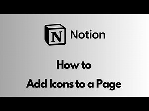 Notion - How to Add Icons