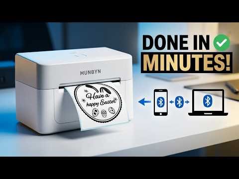 Set Up Your Munbyn Bluetooth Thermal Label Printer (Full Tutorial + DEMO) - EASY & FAST!