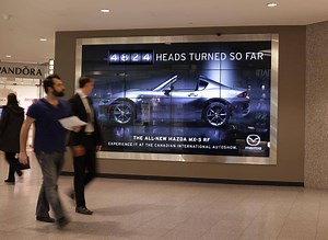 A sign of the times: Mazda’s new billboard is watching you