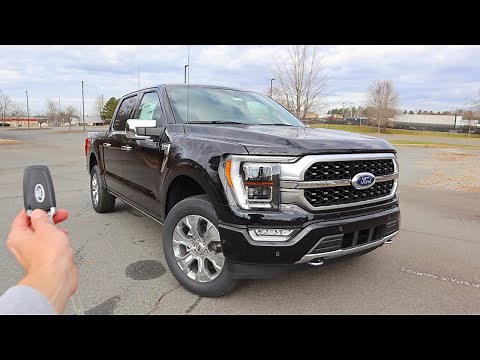 2021 Ford F150 Platinum FX4: Start Up, Walkaround, Test Drive and Review