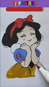 how to draw Snow white easy drawing #princess #easydrawings #snowwhite #trending #youtubeshorts