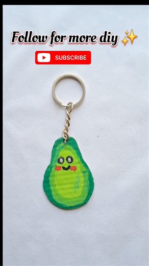 DIY Avocado Keychain 🥑✨ Super Easy & Viral Craft Idea!