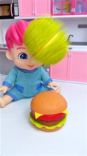 Pinkfong Accidentally Kicked A Durian At Bebefinn | ASMR Videos #shorts #toys