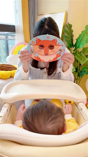 Fun Face-Changing Mask Book for Baby Sensory Exploration#shorts #babygadgets #funnyvideo
