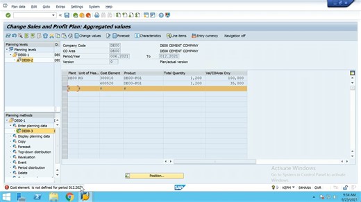 001 COPA Assessment Cycle creation & Testing