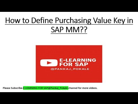 23 How to Define Purchasing value key in SAP MM??OME1??SAP MM??