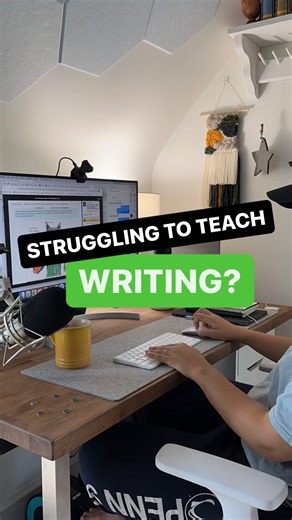 Bridget Spackman on Instagram: "🎉 BTS: of creating lessons for The Writing Bridge! 👉🏼Listen, designing your writing lessons is no simple feat. It takes hard work, lots of planning and prepping. But what about when you have no idea where to start or what your lessons should look like? That was my situation 8 years ago when I transitioned from teaching kindergarten to teaching fourth grade. I had no idea what fourth graders were suppose to be capable of and designing lessons felt like a maratho