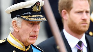 Prince Harry tells reporters his father is "great" as he leaves the UK after his private tea with his father, King Charles III. | Entertainment Tonight