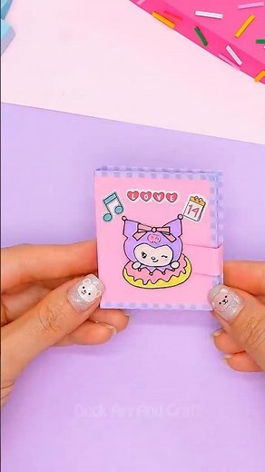 DIY Mini Notebook from One Sheet of Paper! Super Easy & Cute 📓✨#art