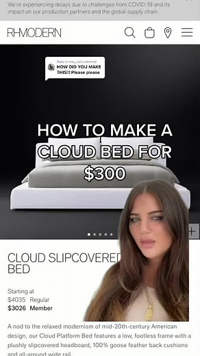 How to Make a Cloud Bed for $300: DIY Soft Frame Bed Tutorial