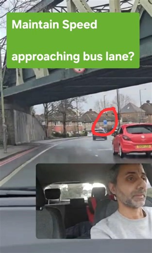 can you slow down to read bus lane signs? #ukdrivingtesttips