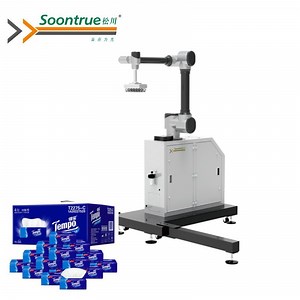 [Hot Item] Intelligent Automatic Robot Palletizer Machine & Packaging Robot for Hygiene Paper Products Strapping & Wrapping Machine for Toilet Paper & Napkins