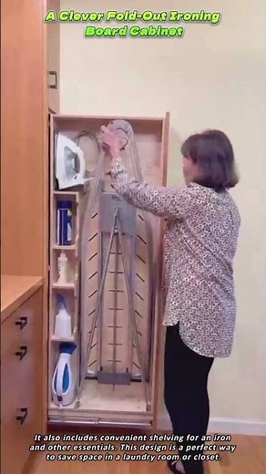 A Clever Fold Out Ironing Board Cabinet