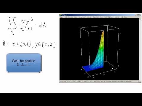 Double Integral graphing & finding volume