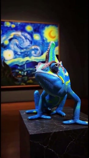 🌌 VAN GOGH CHAMELEON: The Ultimate Art Masterpiece! 🦎