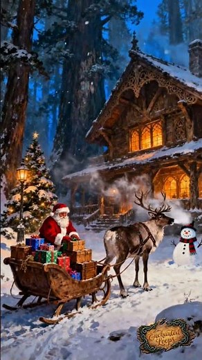 Santa Loading Gifts – Cozy Christmas Loop | Winter Cabin Aesthetic ❄️🎁