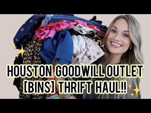 HUGE Houston Goodwill Bins Thrift Haul! AMAZING Finds to Resell on Poshmark for a Profit $$