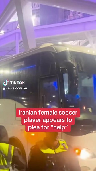 Iranian Women's Football Team Player Sends Help Signal