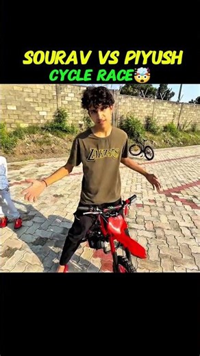 Cycle race with Piyush🤯🤫............ #souravjoshivlogs #piyushjoshi #souravjoshivlog