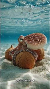 The coconut octopus – nature's genius builder! 🐙🛠️ Carries coconut shells as portable armor... Builds a fortress and hides inside like a true mastermind. The only octopus known to use tools – pure intelligence in the shallows! Fascination ✨ ♪ Truth And Beauty In The Deep Dark Night by Lyle Workman #CoconutOctopus #Octopus #OctopusIntelligence #MarineLife #DeepSea #AmazingAnimals #NatureWonder #Wildlife #OceanMysteries #Cephalopod #ToolUse #SeaLife #shorts #trending #nature #ocean #viral #Fasci