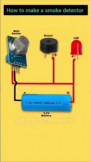 how to make a smoke detector ll circuit diagram