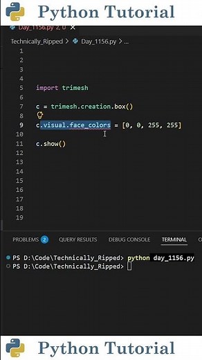 Change The Colors of 3D Meshes With Python | Python Tutorial