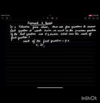 Exponents and Powers