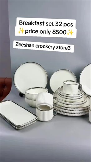 Affordable Breakfast Set - 32 Pieces for Only 8500