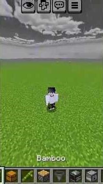 Minecraft automatic bamboo farm in bedrock edition guyss #subscribe #minecraftshorts