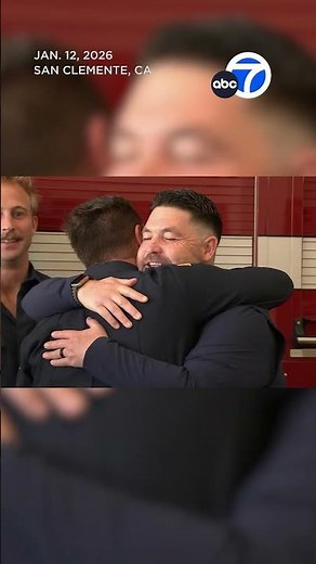 Orange County coach reunites with firefighter who saved his life