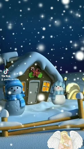 Winter Wonderland Animated Scenes with Snowmen