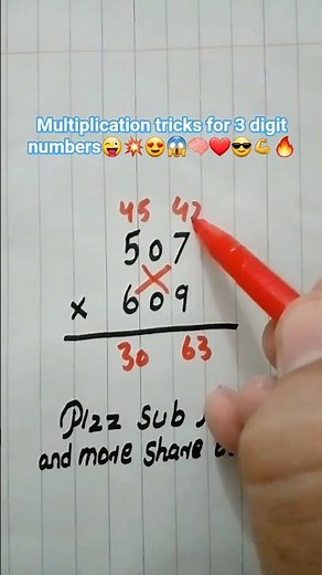 multiplication tricks for 3 digit numbers 😎 #maths #multiplication #mathstricks #mathematics #foryou
