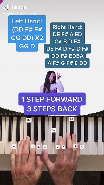 Tutorial de Piano: 1 Step Forward 3 Steps Back de Olivia Rodrigo