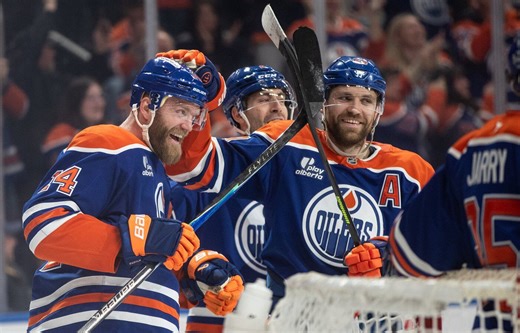 Oilers' defencemen Bouchard, Eckholm make NHL history with back-to-back hat tricks