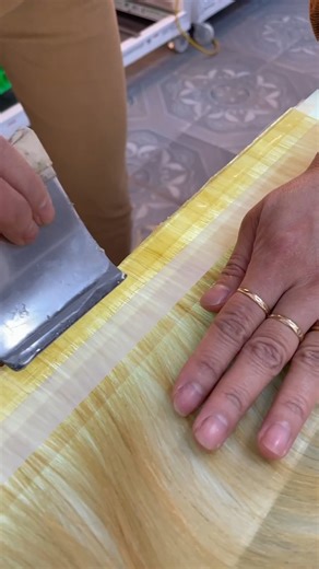Gluing the tape step by step Check out this process to know how we make the customer's order 📞 WhatsApp: ‪ 84 936 278 449‬ 📸 Instagram: @lee.toupee #toupeecorp #wefthair #bulkhair #hairextensions #humanhair #premiumhair #luxuryhair #vietnamesehair #hairvendor #realhair #wigvendor #customhair #softtexture #tanglefreehair #coloredbundles #longhairgoals #salonhairextensions #hairwholesale #flatweft #handtiedextensions #hairimport #hairdealer #fashionhair #australiahairextensions #hairstylingtools
