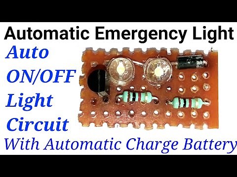 Make a Automatic Emergency Light Circuit, or Auto ON/OFF light circuit make at home with BC547