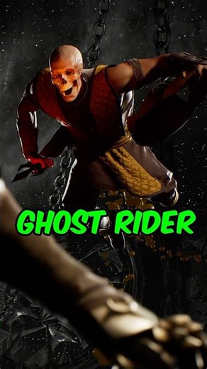 Scorpion’s Fiery Ghost Rider Transformation 😱 MK1 #shorts