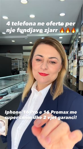 Tech Arbri! Fundjava zjarr! 🔥 Porosite i pari per ta patur sot me çmimin me te mire! iPhone 16 Pro 128GB - 77,000L iPhone 16 Pro 256GB - 80,000L iPhone 16 Pro 512GB - 85,000L iPhone 16 Pro Max 256GB - 90,000 iPhone 16 Pro Max 512GB - 10,000L iPhone 16 Pro Max 1TB - 110,000L Blerje me keste me karte ID 🪪 Posta falas! Porosite nr. cel: 069 4050 999 Adresa: Bulevardi Kryesor, Durres! #techarbri #durres #celular #telefona #iphone #samsung #cmimimeimire #okazion #16pro #16promax #iphone | TECH ARBR