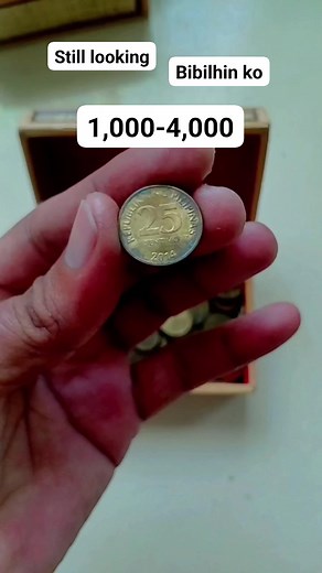 Still looking 25 sentimo bsp bibilhin ko 1,000-4,000..💲 #CoinHobby #coincollecting #money #coin | Barya Collector PH.