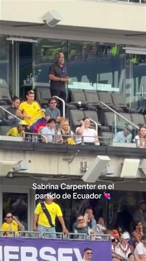 Sabrina Carpenter at the Ecuador vs Germany FIFA World Cup match ⚽🇪🇨🇩🇪 | June 25, 2026.