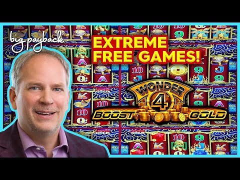 EXTREME FREE GAMES!! Wonder 4 Boost Gold 5 Dragons Gold Slot - MAX BET, LOVED IT!